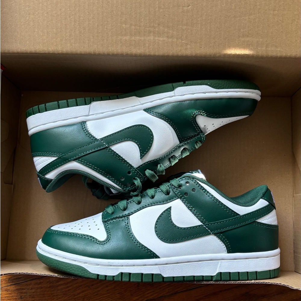 Green & White Dunks